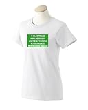 IF AOL CONTROLLED HOMELAND SECURITY LIKE THEY DO THEIR SPAM WE COULD ALL SLEEP WITH THE DOORS UNLOCKED Ladies T-Shirt White Large