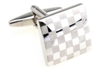 KUPOO silver shirt wedding Rome Pattern copper cufflinks (STYLE 1)