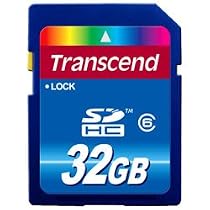 Transcend 32 GB SDHC Class 6 Flash Memory Card TS32GSDHC6