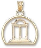 Georgia Bulldogs Solid 10K Gold Arch Pendant