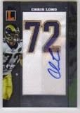 2008 Topps Letterman Patches Jersey Number #JNPCL Chris Long 72 - St. Louis Rams (RC ? Rookie Card - Autographed - Serial #d to 75) (Football Cards)