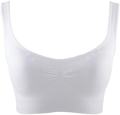 Pesail Women's Plus Size Seamless U Type Bra White XL