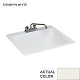 Swanstone Veritek DIT Drop-In Laundry Tub, Bisque