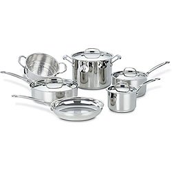 Cuisinart Chef's Classic Stainless Steel 10-piece Cookware Set