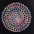 Pastels Multi Classic Crocheted Hair Bun Cover XL