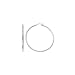14k White Gold Round Hoop Earrings