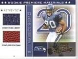 2002 Absolute Memorabilia #219 Maurice Morris - Seattle Seahawks (Piece of Authentic Game-Worn Jersey Football Serial #'d to 825) (Football Cards)