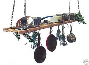 Hanging Pot / Pan Rack 1.5m AGA kit White Cast Iron Hanging Pot / Pan Rack 1.5m AGA kit White Cast Iron