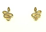 Kala-isjewels - Ladies- 18ct Gold Plated  Snake Earrings