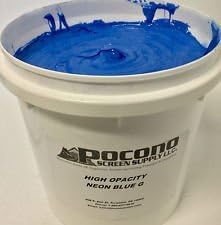 Pocono Screen Supply High Opacity Neon Blue Plastisol Ink