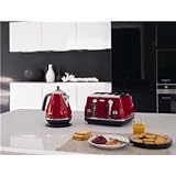 DeLonghi Icona 4 Slice Toaster - red