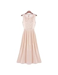 Sexy Sleeveless Cocktail Full Length Chiffon/Organza Lace Evening Dress/Party Dress 