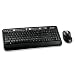 Microsoft Wireless Media Desktop 3000 - Keyboard - wireless - RF - 104 keys - mouse - USB wireless receiver - black, silver - English - OEM (pack of 3 )