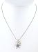 Double Sided Star Pendant with Swirl in Sterling Silver and a Yellow Swarovski Crystal Accent on a 16" Rhodium and Sterling Snake Chain, #8309 image 2