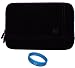 Black Purple Trim SumacLife Titan Edition Micro-Suede Protective Sleeve Carrying Case with Neoprene Bubble Padding for Asus Transformer Pad 300 Series Android 4.0 Ice Cream Sandwich 10.1 inch Tablet (TF300T) + SumacLife TM Wisdom Courage Wristband