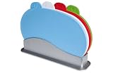 from unbranded UNIQUE DESIGN 4 COLOUR CODED CHOPPING BOARD SET