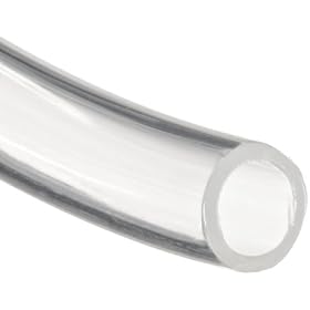 Clear Tygon 2275 High Purity Tubing, 3/16" ID, 5/16" OD, 1/16" Wall, 10' Length