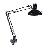 Ledu L445BK Professional Fluorescent/Incandescent Swing Arm, Clamp-on Lamp