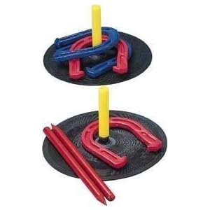 Horseshoes - Set - Indoor Outdoor Rubber  Vinyl - Sports Games by 