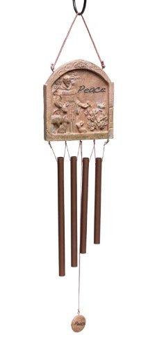 St. Francis,Windchime,Resin and Metal,4x1x8.5 Inches St. Francis,Windchime,Resin and Metal,4x1x8.5 Inches