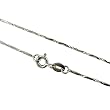 Hand Crafted Twist Bar Platinum Overlay Sterling Silver Chain Hand Crafted Twist Bar Platinum Overlay Sterling Silver Chain