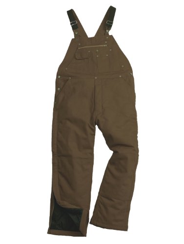 Walls Traditional Heavy Weight Insulated Bib Overalls Bark Brown Medium