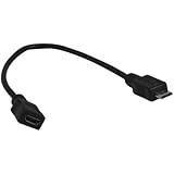 YCS Basics 6 inch USB Micro male to female OTG extension cable