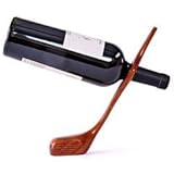 Golf Club Balancing Wine Bottle Holder, Mahogany