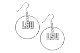 LSU Tigers School Charm Round Earrings