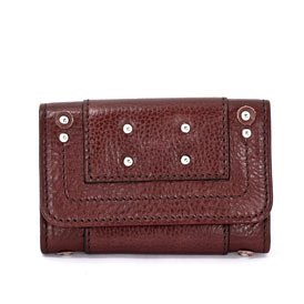 Buy Ladies Mahogany Leather 6 Key Holder Wallet: Mahogany Wallet by Chloe