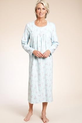 Pure Cotton Floral Pintuck Nightdress
