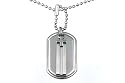Tag X Ti Titanium Dog Tag Cross Pendant