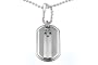 Tag X Ti Titanium Dog Tag Cross Pendant