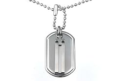 Tag X Ti Titanium Dog Tag Cross Pendant