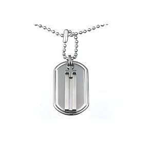 Tag X Ti Titanium Dog Tag Cross Pendant