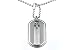 Tag X Ti Titanium Dog Tag Cross Pendant