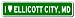 I Love ELLICOTT CITY, MARYLAND City Limit Sign - 6 x 24 inches