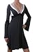 Rebecca Beeson Color Block Tunic Dress with Bell-Sleeves in Walnut