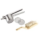 Potato Ricer with Three Discs in Stainless Steel
