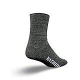 SockGuy Wool 4in Black Cycling Running Socks by