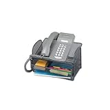 Safco Mesh Telephone Stand, 11.75 Inches Width x 7 Inches Height, Black Onyx, 1 per Carton (2160BL)