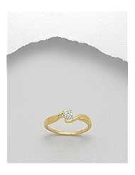 CZ Ring In 92.5 Sterling Silver