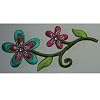 Blumen bunt Bl�ten Ranke Ranken Blume Bl�te Blumenranke AUFN�HER APPLIKATION B�GELBILD PATCH