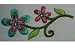 Blumen bunt Bl�ten Ranke Ranken Blume Bl�te Blumenranke AUFN�HER APPLIKATION B�GELBILD PATCH