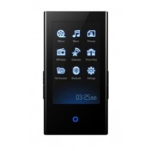 Samsung YP P 2 JCB Tragbarer MP3-/ Video-Player 8 GB (OLED Touchscreen Display, integrierter RDS-Tuner, Blue Tooth 2.0) schwarz