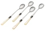 Rosanna Pearlized Ivory Napoleon Iced Tea Spoons, Set of 4