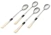 Rosanna Pearlized Ivory Napoleon Iced Tea Spoons, Set of 4