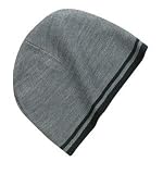 Port & Company - Knit Skull Cap with StripesAthletic Oxford/Black-OSFA