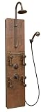 Pulse P1016 Oil Rubbed Bronze Mojave Mojave Single Handle Showerpanel with 4 Dual Head Body Sprays and Rain Style Shower Head P1016