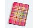 All Products : Baekgaard Tartan Brights Azalea genuine leather embossed passport holder